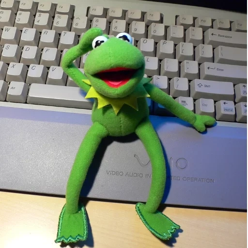 katak cermit, katak cermit, mappet toy kermit, toy frog kermit, mainan katak kermite