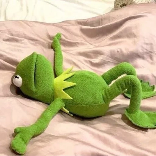 kermit, mainan kermite, katak cermit, katak kermite tempat tidur, cinta katak kermite