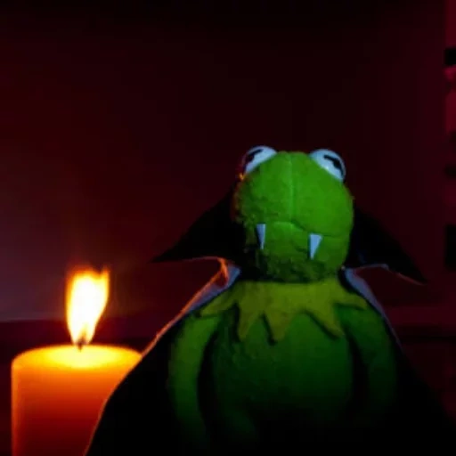 katak, kermit, темнота, человек