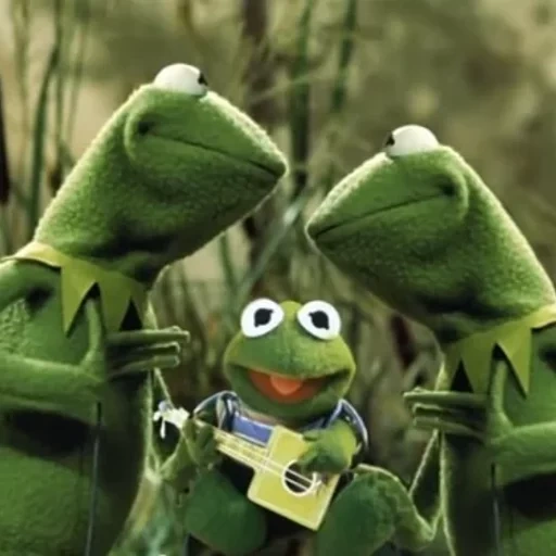 kermite, mappet show, frog pepe, frog cermit, frog kermit his friends