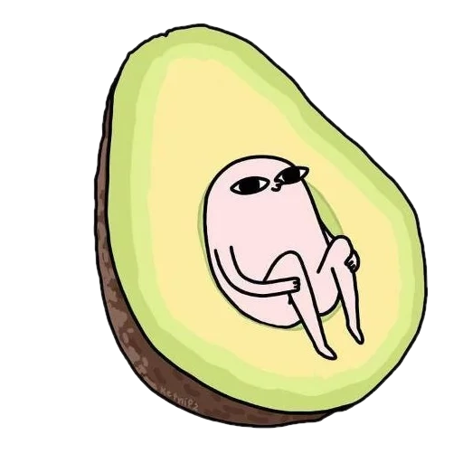 divertente avocadio sterans, avocado, disegno avocado, avocado clipart, adesivi avocado