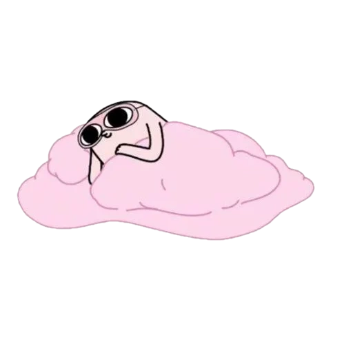anime, sleepy sticker, pink beans, ketnipz style wallpaper, man