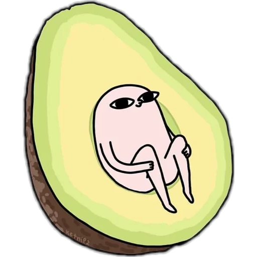 avocado, avocado meme, lustige avocados, avocado zeichnung, cartoon avocado