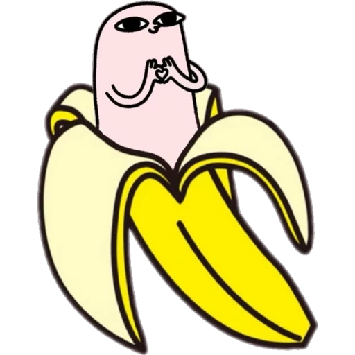 banana arricciata, modello di banana, cartoon banana, rick morty banana, banana modello bambini