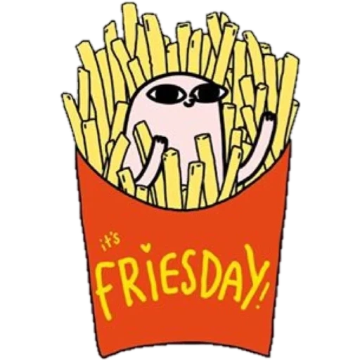 frites, réseau de dessins animés, kawaii pomme de terre gratuite, pommes de terre gratuites sryzovka