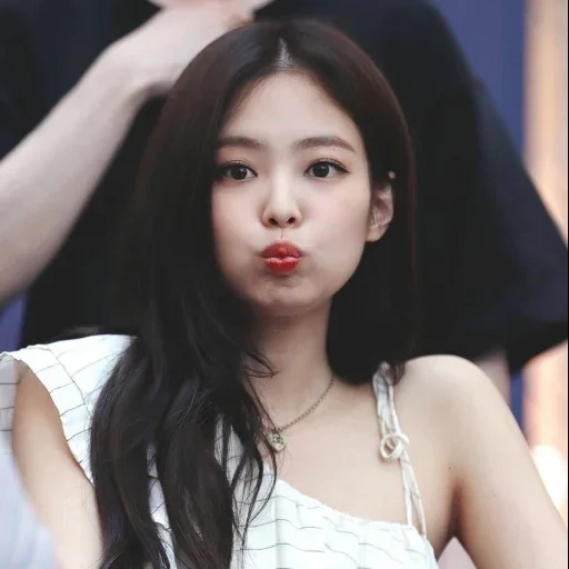 giovane donna, kim jennie, rosa nero, jenny kim, blackpink jennie