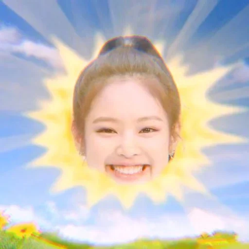 sol, kim jennie, jenny mem, céu ensolarado, máscara facial bioaqua snail prime