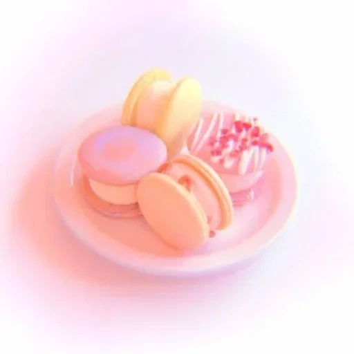 макаруны, розовые макаруны, сладости розовый, розовый фон сладостями, нежные шарики макаруны
