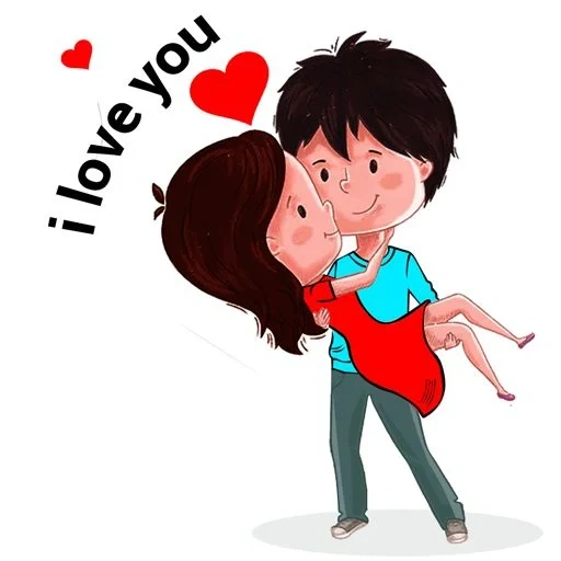 love, animated for, love and romance, there is love between us, sprouting kiss vector