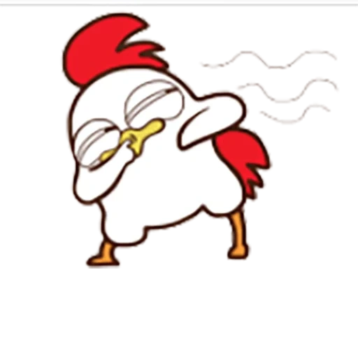 pollo, gallo uccello, pollo clipart, il pollo è divertente, pollo spaventato