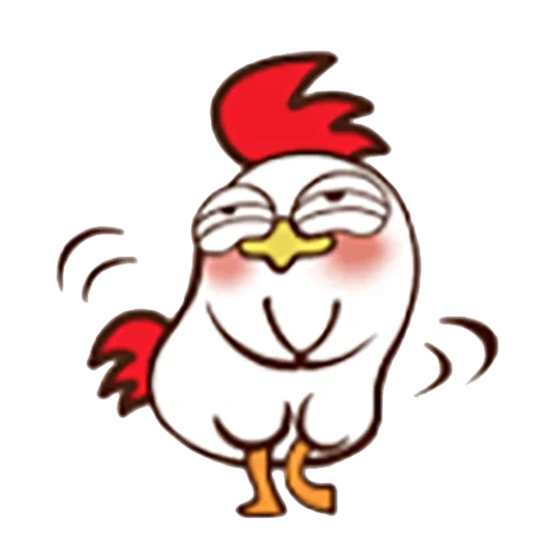 frango, padrão de frango, frango engraçado, frango alegre, cartoon de frango fofo