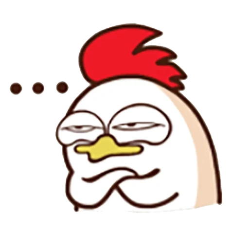 pollo, guy di chiken, yuzo kosiro, un gallo arrabbiato