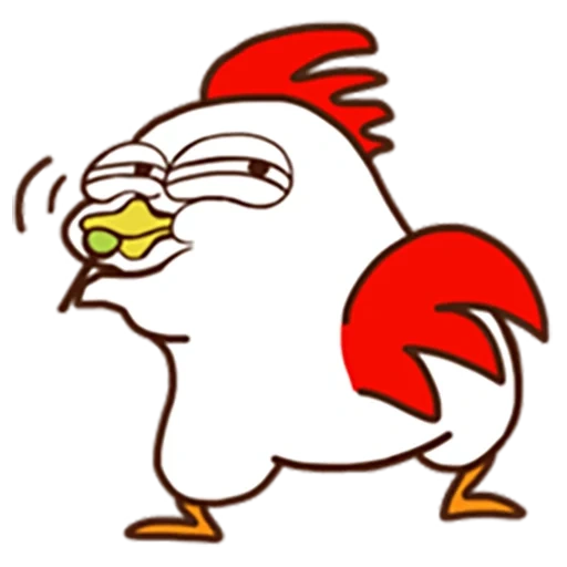 pollo, pollo, chiken chico, pájaro de gallo, lindo caricatura de pollo