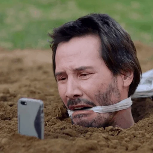 keanu reeves, keanu reeves to the earth, buried kiana, keanu reeves buried, cyberpank 2044 kiyan reese