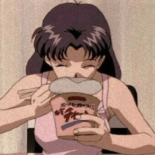 humain, image, fille animée, personnages d'anime, evangelion misato katsuragi