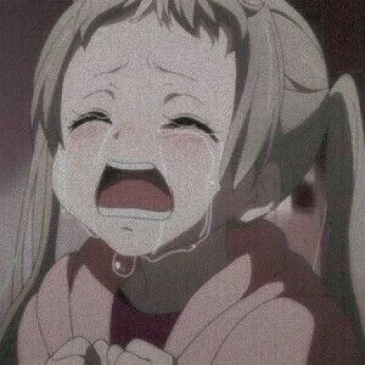 sile está llorando, llorando chan, el anime llora, empuje de llanto, llorando anime chan