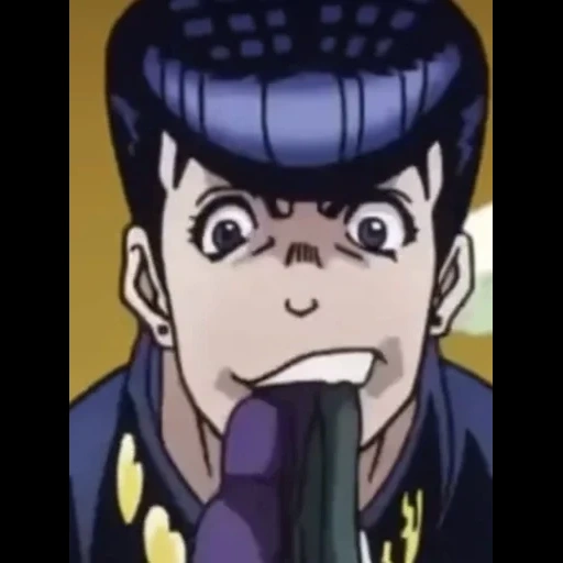 strazo jojo, higashikata joske, jojos abenteuer, joske lächelt jojo, unglaubliche abenteuer von jojo