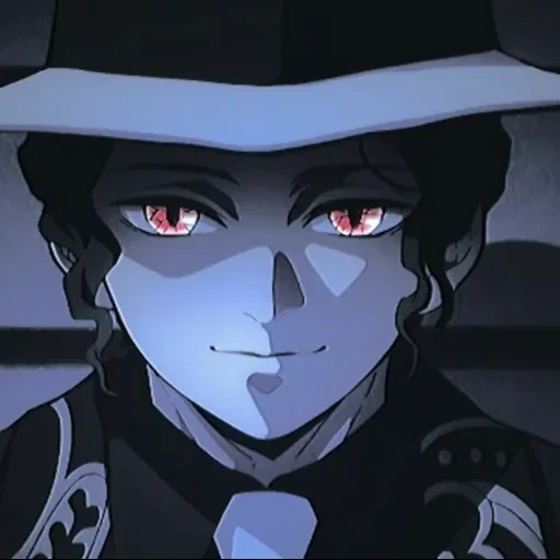 animação, personagem de anime, kibutsuji muzan, chapéu de arte muzanmu, assassino do diabo de musan kibusin