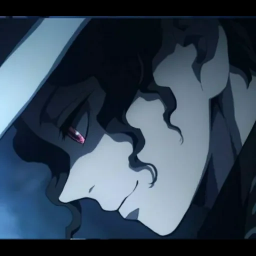clipe de anime, muzan kibutsuji, papel de animação, cortar a lâmina do diabo, borda do diabo 2