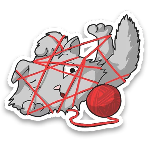 code qr, warrior cat, badge en forme de cœur, illustration