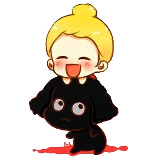 image, anime mignon, personnages de chibi, personnages d'anime, jeongcheol fanart