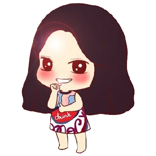 gadis, beludru merah, era chibi, irene beludru merah, chibiki art red velvet