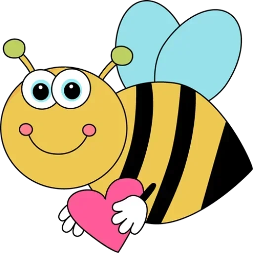 пчелка детей, клипарт пчела, пчела сердечком, пчела мультяшная, пчелка коровка детям
