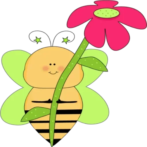 пчелка, пчела милая, пчела клипарт, пчела иллюстрация, мини рисунки пчела