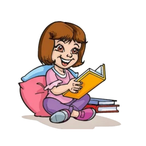 женщина, чтение клипарт, buch lesen клипарт, чтение книг клипарт, девочка к книгой анимация рисунок