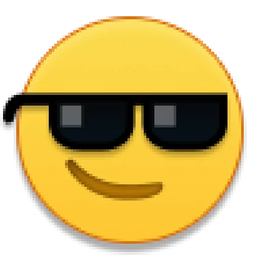 lächelnbrille, emoji brille, smiley brille, cooler emoji