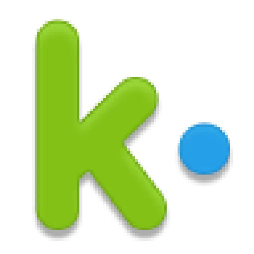 kik, sinal, ícone de mídia, design de ícones, sinal de ícone