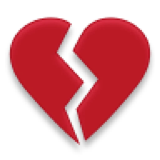 coração, coração quebrado, símbolo de desgosto, coração quebrado de emoticons