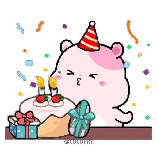 happy birthday, animation 51e, cute unicorn pattern, cute unicorn pattern