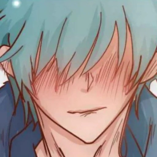 anime, anime man, personaggio di anime, blue hair kuna