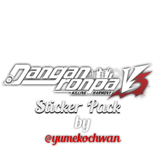 texte, dangan long palogo, danganronpa 2 logo, danganronpa trigger happy havoc, danganronpa v3 tue harmony logo