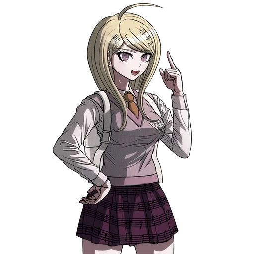 dividido caude, divide kaede akamatsu, kaeda akamatsu sprites, danganronpa v3 matando armonía, danguronpa dispara feliz estragos