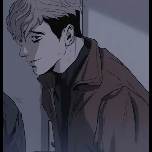 оставшийся, манга персонажи, арт персонажи аниме, killing stalking ян, мин джин убить сталкера