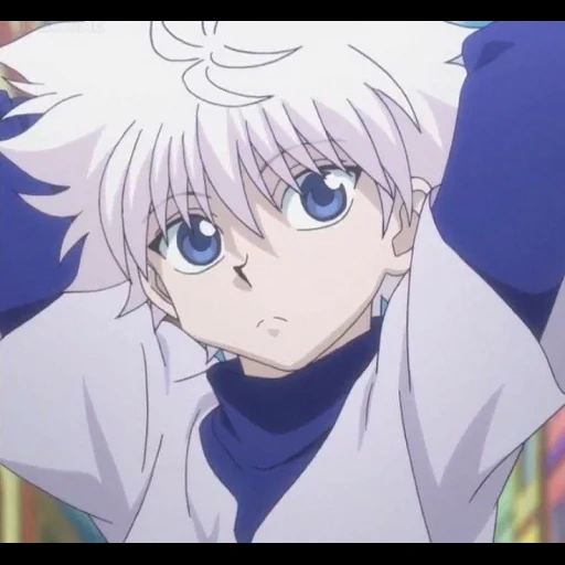 anime, killoi, killoi zoldik, personagens de anime, killuo puxou seu coração