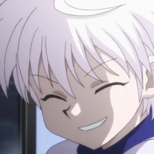 killoi, killoi pip, hunter killu, anime killoi sourire, killua sourit hunter