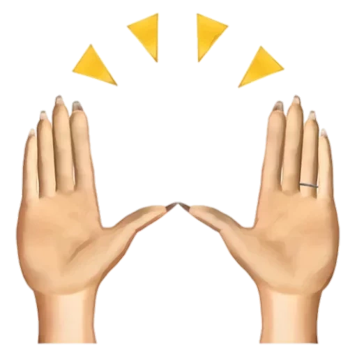 mains emoji, la main de smilik, smilik est deux paumes, smiley avec deux mains, emoji levé avec ses mains