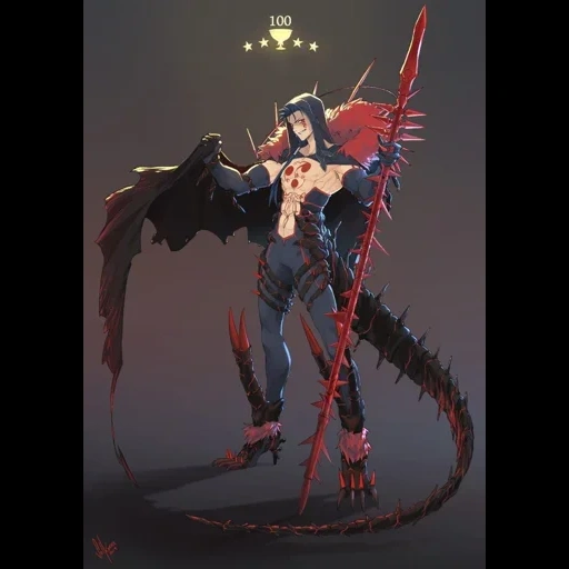 asura demonitsa, fantasia de meninas, polumdemon poloangel, poloangel half demon girl, semi hemondemon semi abordagem é meio angel