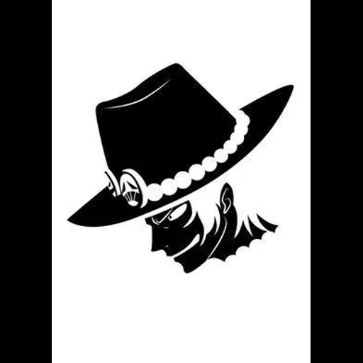 skull cap, top hat, portgas d ace, cowboy hat, classical hat vector