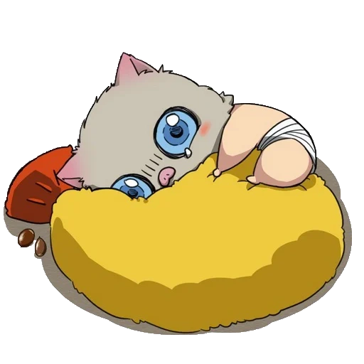 gato, animação é fofa, ajuda de chibi, memon slayer memes, padrão bonito anime