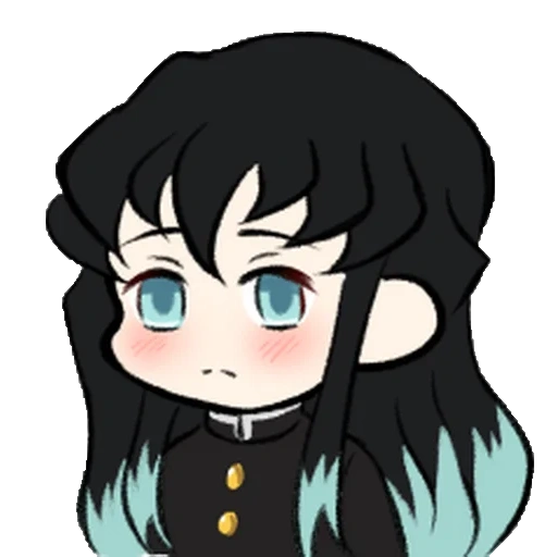 chibi, anime carino, muichiro chibi, muichiro tokito chibi, muichiro tokito art chibi