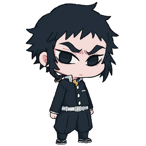 chibi, animação, cartoon chibi, brich kazesini chibi, akutagawa ryunosuke