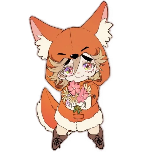 fox anime, personaggi anime, ittoki otoya chibi, amici di kemono dhole, amici di kemono karakal