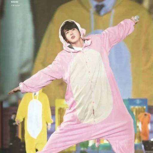 bts jin, birthday, bangtan boys, bts kigurumi, bts 4th muster happy ever after kigurumi