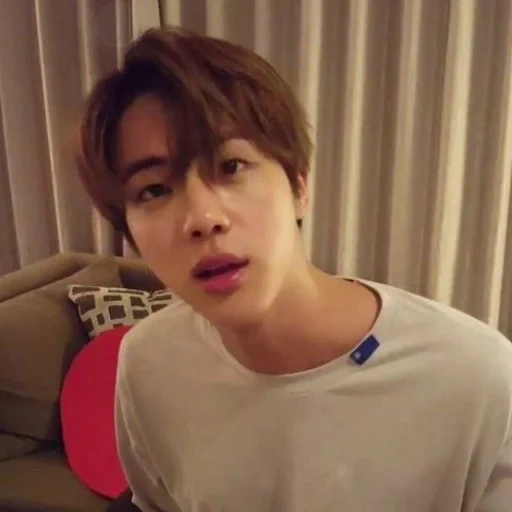 bts jin, gin bts, bangtan boys, bts tidak memakai makeup, pacar sokin