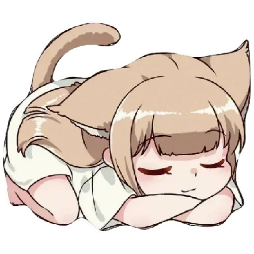 ein anime, kinako ist nicht, schöne anime katzen, chibi anime charaktere, kemono freunde manul chibi