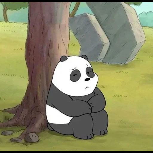 грустный панда, вся правда о медведях, вся правда о медведях панда, белый вся правда о медведях, панда мультика вся правда о медведях